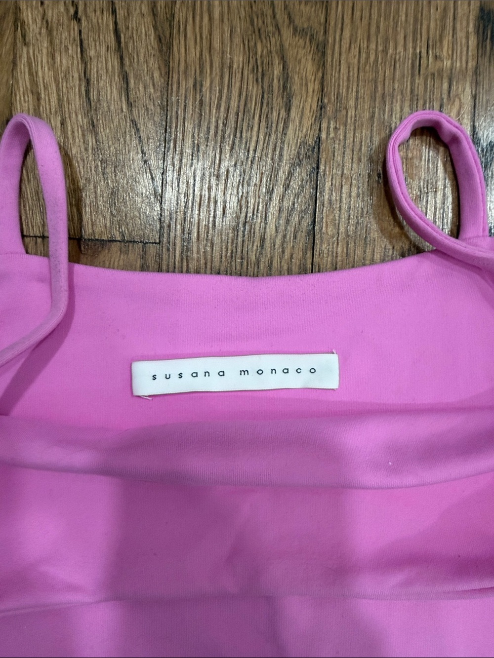 Susana Monaco Pink Crop Camisole XS - Picture 2 of 4